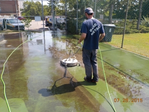 Tennis Court Cleaning 